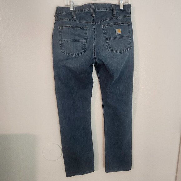 Carhartt Men’s 32×32 Rugged Flex Relaxed Fit 5-Pocket Jeans — Durable Workwear - Picture 6 of 6